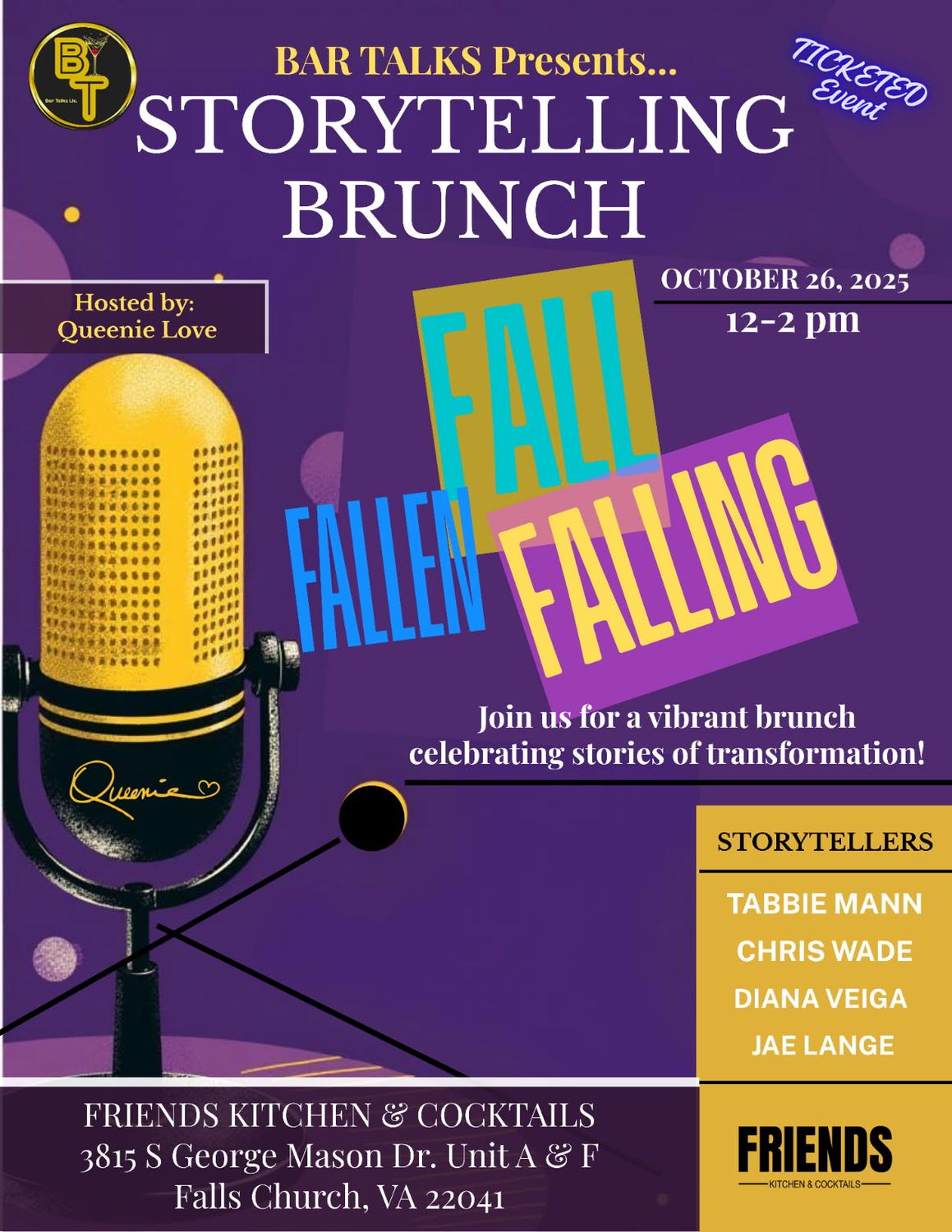Fall, Fallen, Falling: A Storytelling Brunch