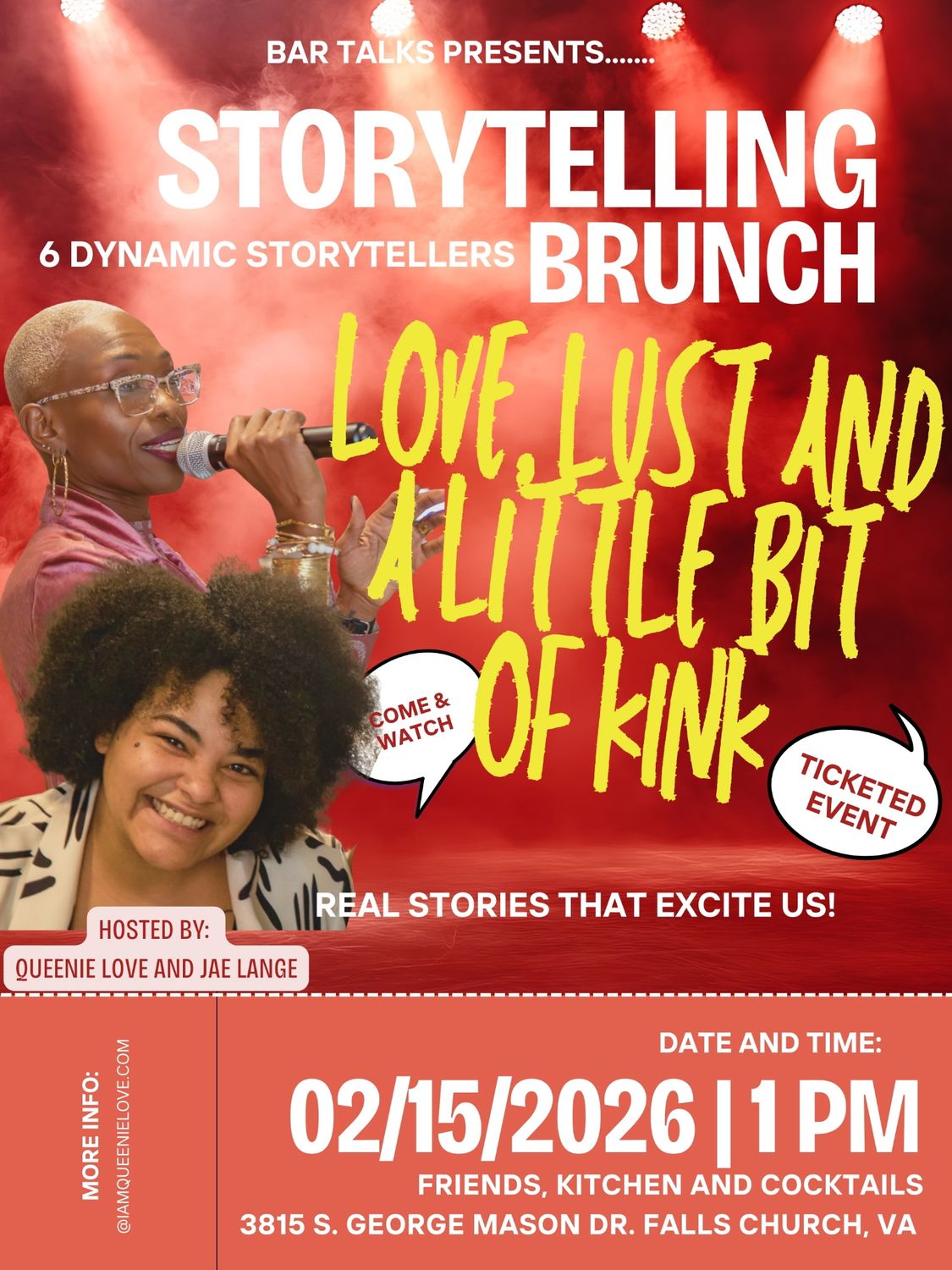 Storytelling Brunch: Love, Lust, and a Little Bit of Kink