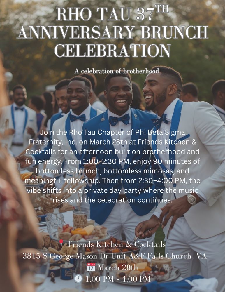 Rho Tau 37th Anniversary Brunch Celebration Rho Tau 37th Anniversary Brunch Celebration