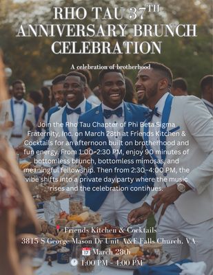 Rho Tau 37th Anniversary Brunch Celebration