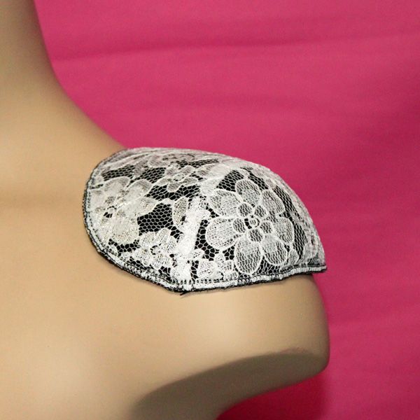 SP6512, Small Black Raglan White Lace Top 4.5 X 4.5