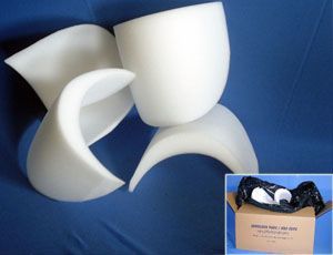 RF6090, FOAM SHOULDER PADS FOR UNIFORMS