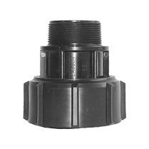 Plasson Barrel Union Adaptor M-Threaded Metric 32-1&quot;