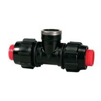Plasson Tee Rural F-Threaded Offtake 1.1/4&quot;-3/4&quot;-1.1/4&quot;
