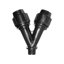 Plasson Y Fitting Male Metric 25-25-3/4&quot;