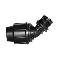 Plasson 45 Degree Elbow Male Metric 20-1/2&quot;