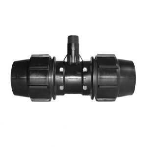 Plasson Tee Metric Extended M-Threaded Offtake 50-1&quot;