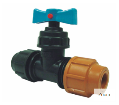 Plasson Valve Stoptap PE-Copper 20-1/2&quot;