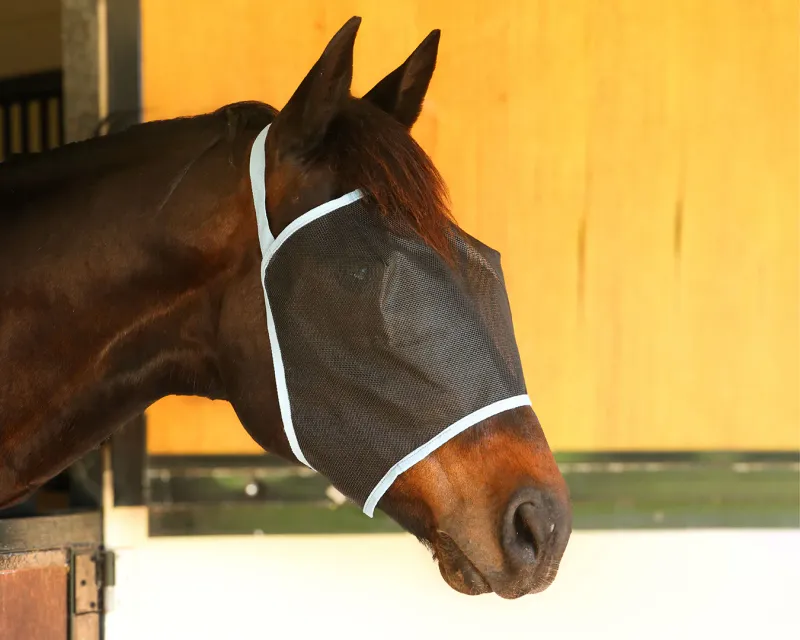Conrad Everyday Black Mesh Fly Mask FULL