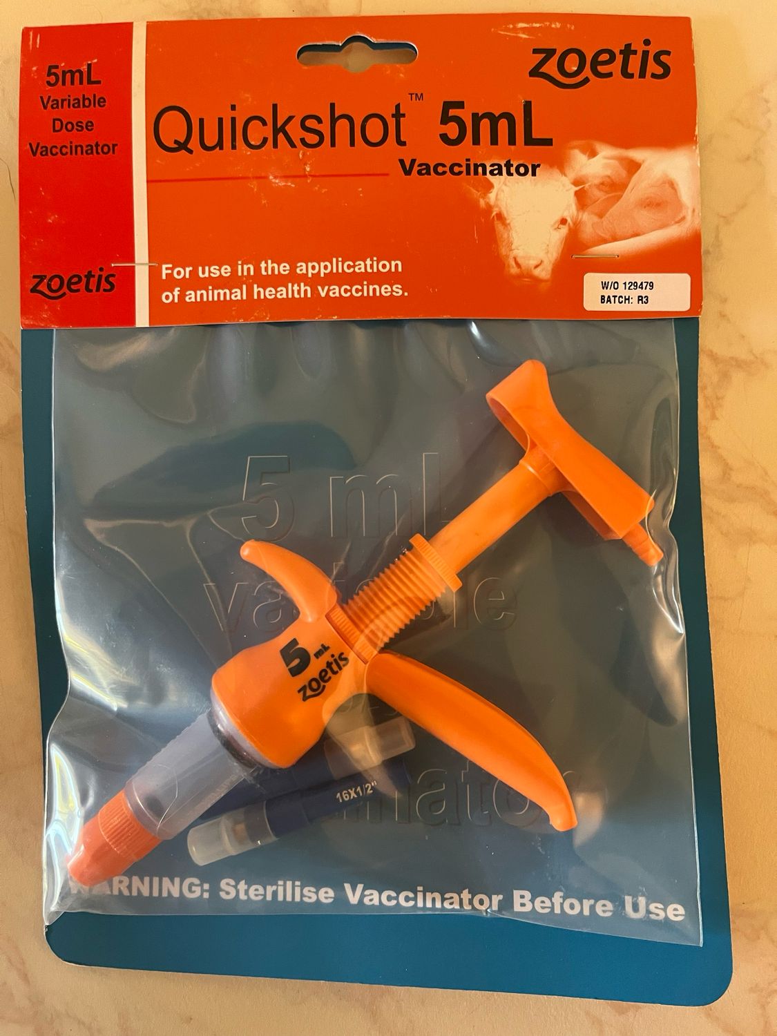 Quickshot Adjustable Vaccinator 5ml-ZOETIS
