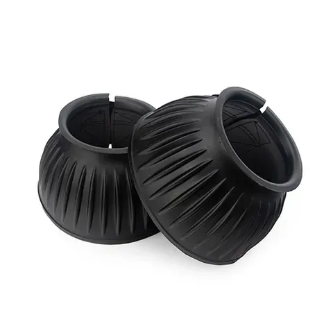 RIBBED BELL BOOTS - DOUBLE VELCRO