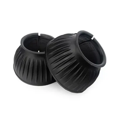 RIBBED BELL BOOTS - DOUBLE VELCRO
