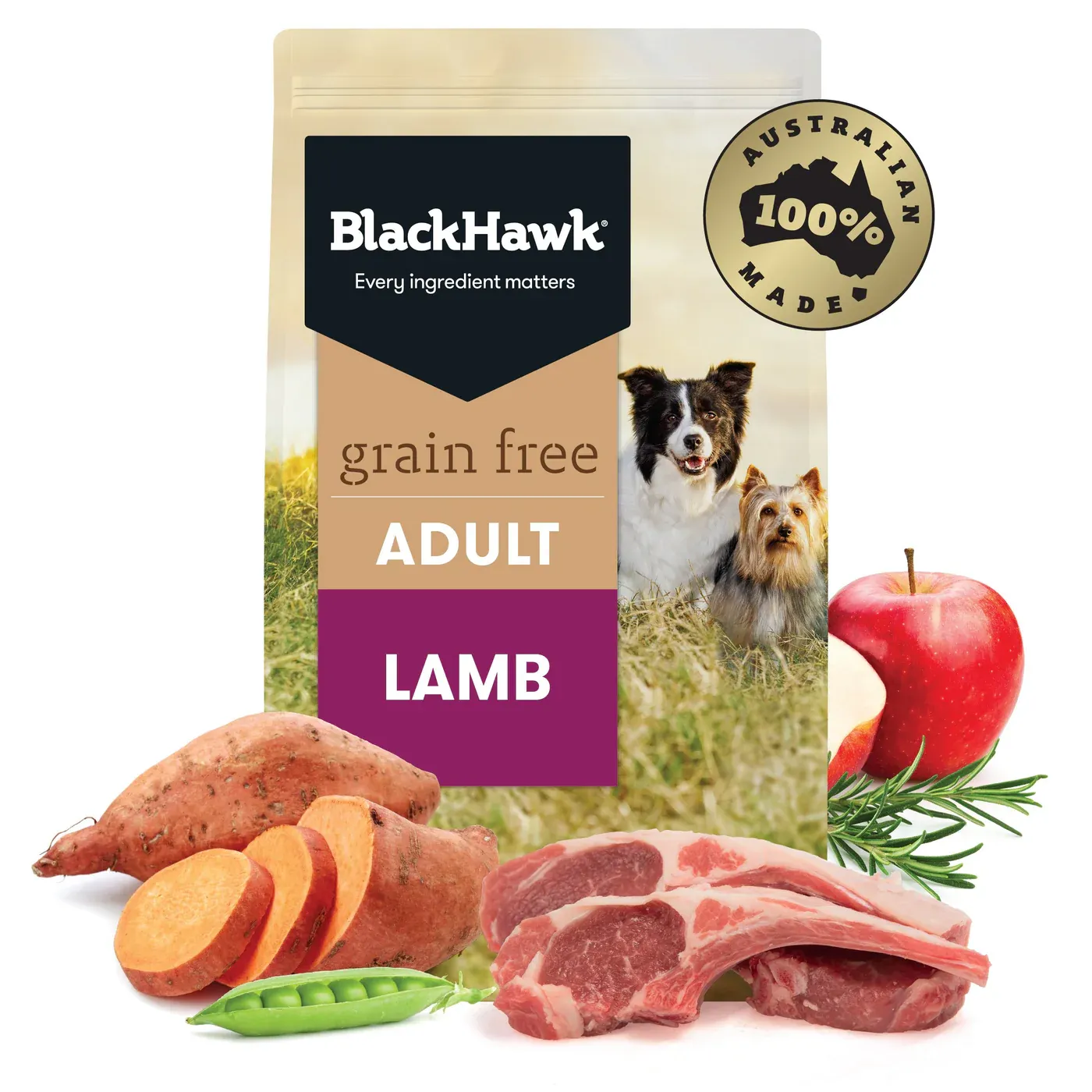 BLACK HAWK DOG GRAIN FREE LAMB 7KG