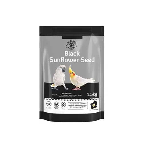 FALCON SEEDS BIRD BLACK SUNFLOWER SEED 1.5KG