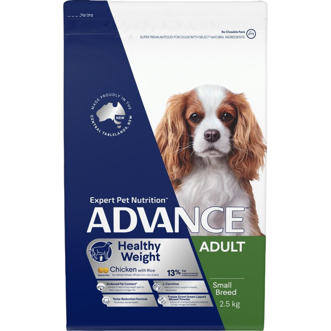 ADVANCE DOG ADULT HEALTHY WEIGHT SM BREED 2.5KG
