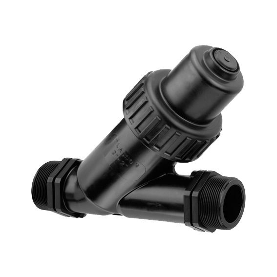 VALVE CHECK M-THREADED PP EPDM O-RING 1.1/2"