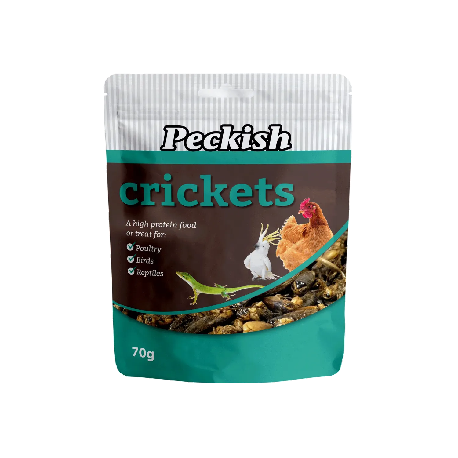 PECKISH DRIED CRICKETS 70G