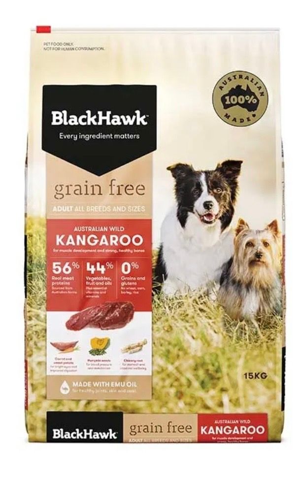 BLACK HAWK Grain Free Adult Dog Kangaroo 7kg NEWMAN