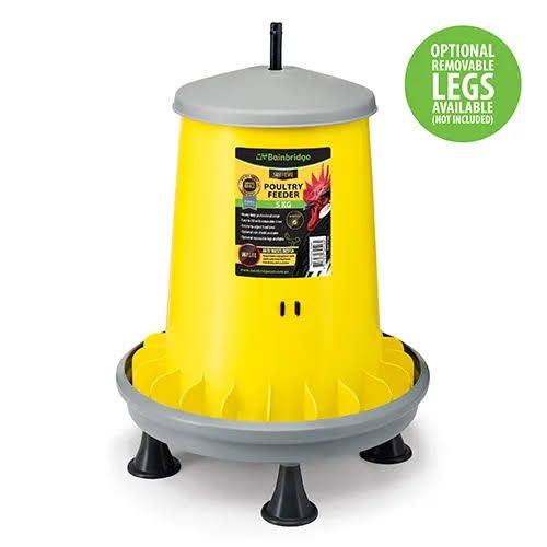 BAINBRIDGE Supreme Poultry Feeder With Cover 5kg NEWMAN