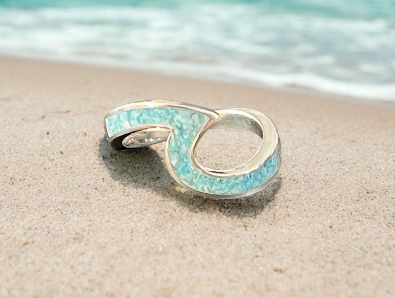 Ocean&#39;s Grace Wave Ring