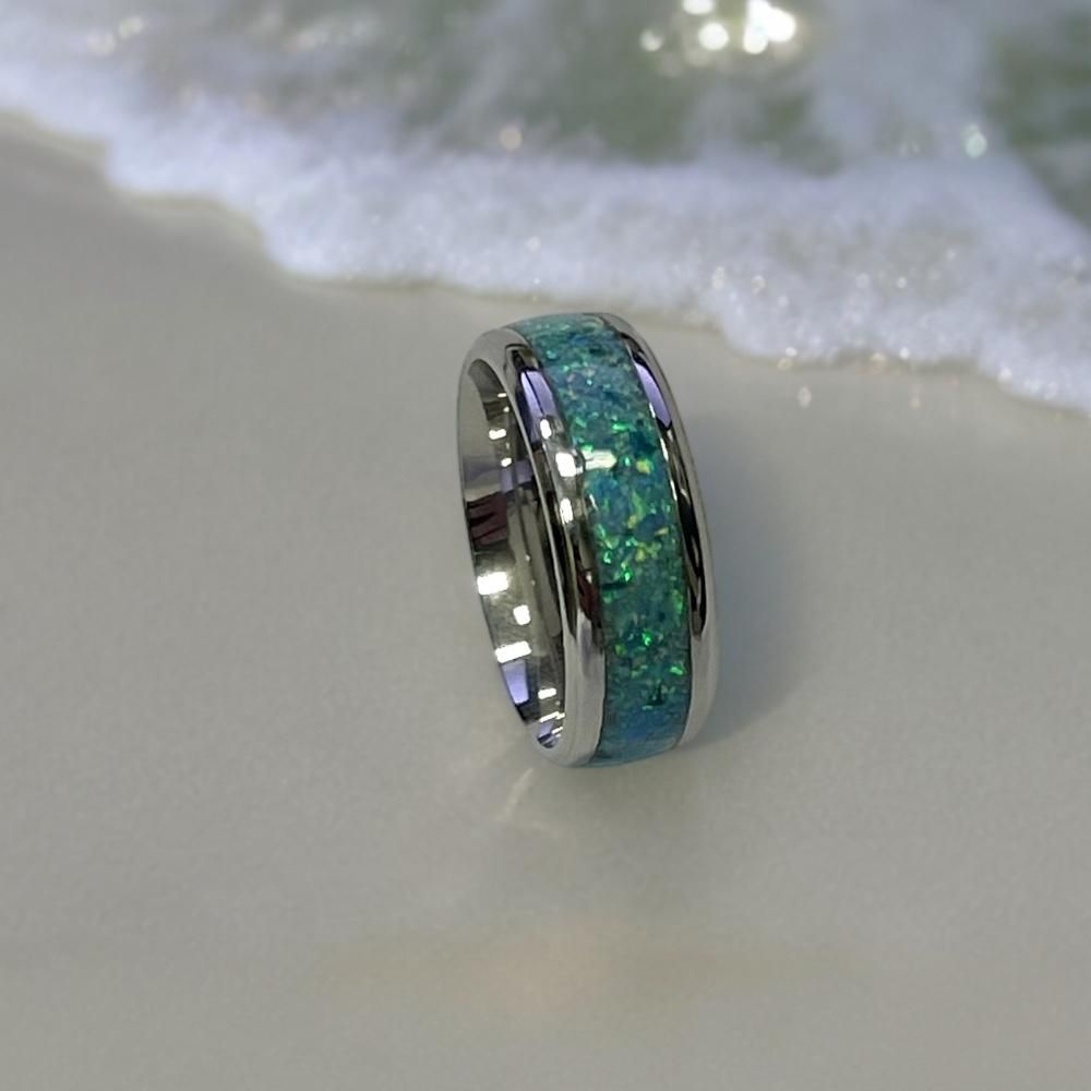 Bahama Blue Opal Ring