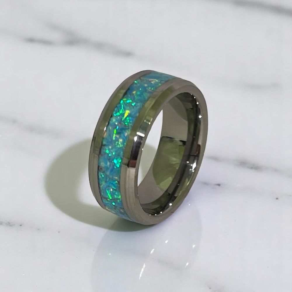 Bahama Blue Opal Ring