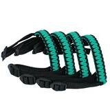 BubbasGarageTv - Paracord Grab Handles for Jeep Wrangler JL & Jeep Gladiator JT (Turquoise)