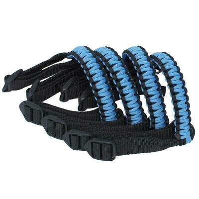 BubbasGarageTv - Paracord Grab Handles for Jeep Wrangler JL & Jeep Gladiator JT (Light Blue)