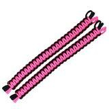 BubbasGarageTv - Universal Paracord Headrest Grab Handles (Hot Pink)