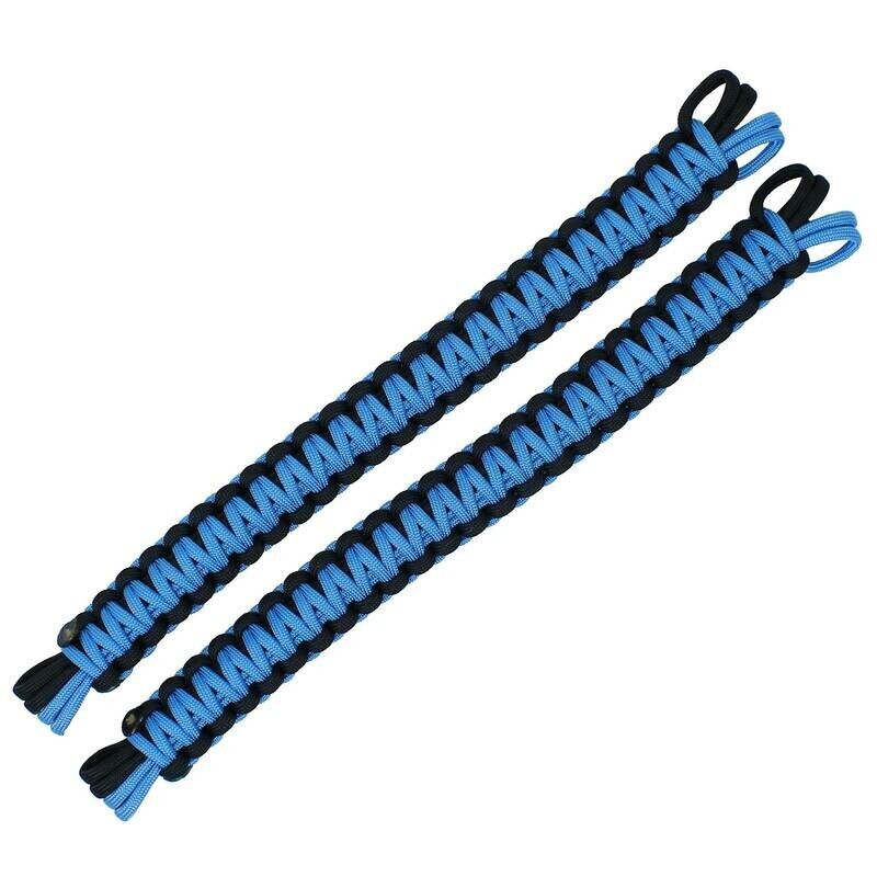 BubbasGarageTv - Universal Paracord Headrest Grab Handles (Light Blue)