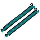 BubbasGarageTv - Universal Paracord Headrest Grab Handles (Turquoise)