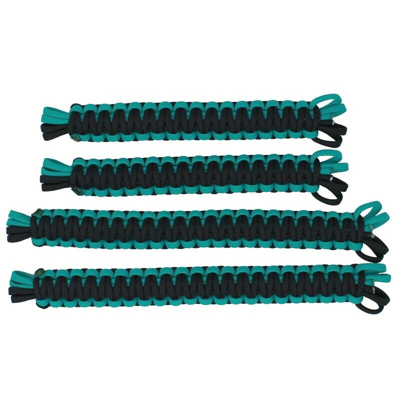 Black & Turquoise Limiting Door Straps for Jeep Wrangler JL & Jeep Gladiator JT