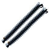 Black & White Limiting Door Straps for Jeep Wrangler JL & Jeep Gladiator JT