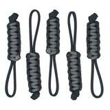 BubbasGarageTv - Large Heavy Duty Paracord Zipper Pulls (Charcoal Grey)