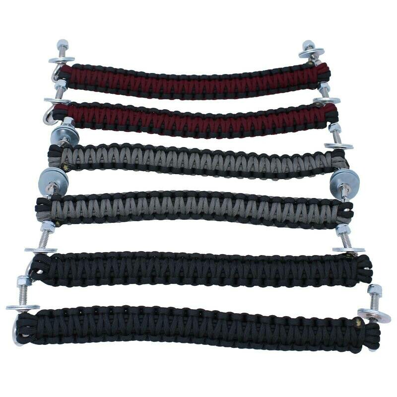 BubbasGarageTv - Paracord 550 Bolt-On/Roof Rack Grab Handles (Customizable)