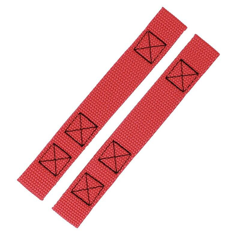 BubbasGarageTv - Heavy Duty Limiting Door Straps for Jeep Wrangler CJ YJ TJ (Red)