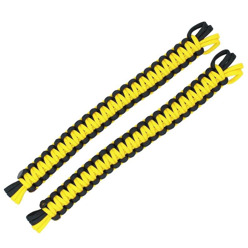 Black & Yellow Limiting Door Straps for Jeep Wrangler CJ YJ TJ