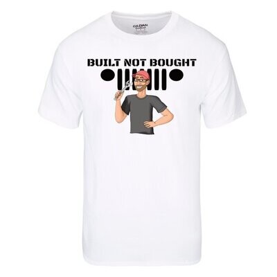 04 - BubbasGarageTv - Built Not Bought Character T-Shirt