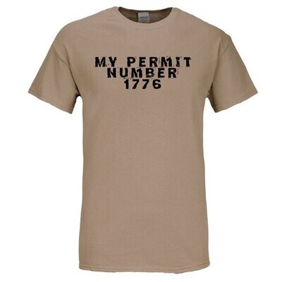 11 - BubbasGarageTv - 1776 Permit to Carry T-Shirt