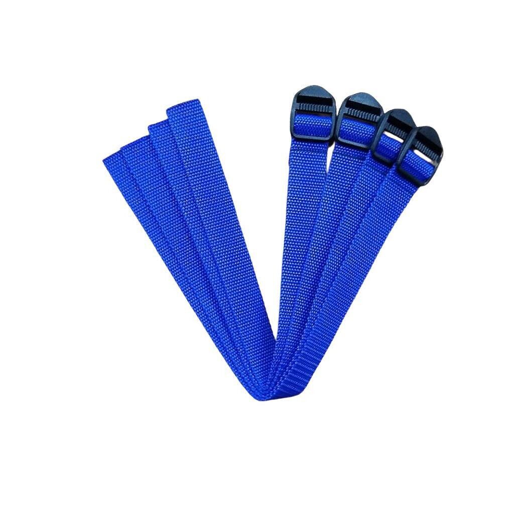 16 inch Heavy Duty Gear/Utility Cinch Straps - Pack of 4 - (Royal Blue)