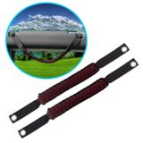 BubbasGarageTv - Paracord Grab Handles for 2021+ Ford Bronco (Maroon)