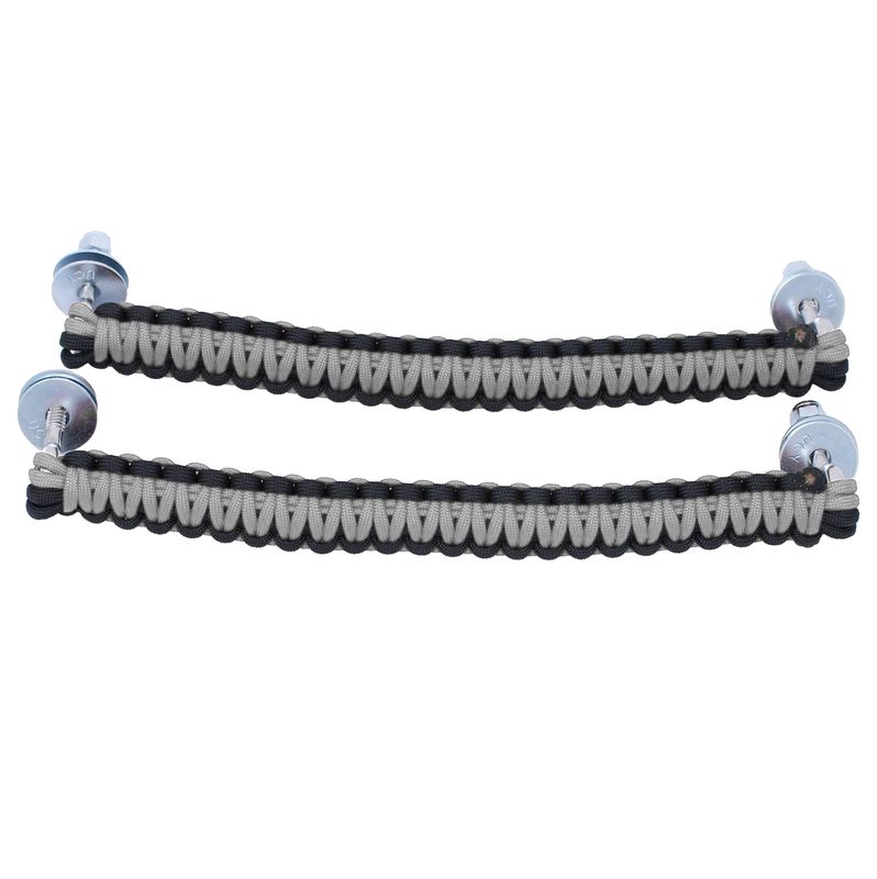 BubbasGarageTv - Paracord 550 Bolt-On/Roof Rack Grab Handles (Light Grey)