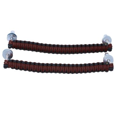 BubbasGarageTv - Bolt-On/Roof Rack Paracord Grab Handles (Maroon)