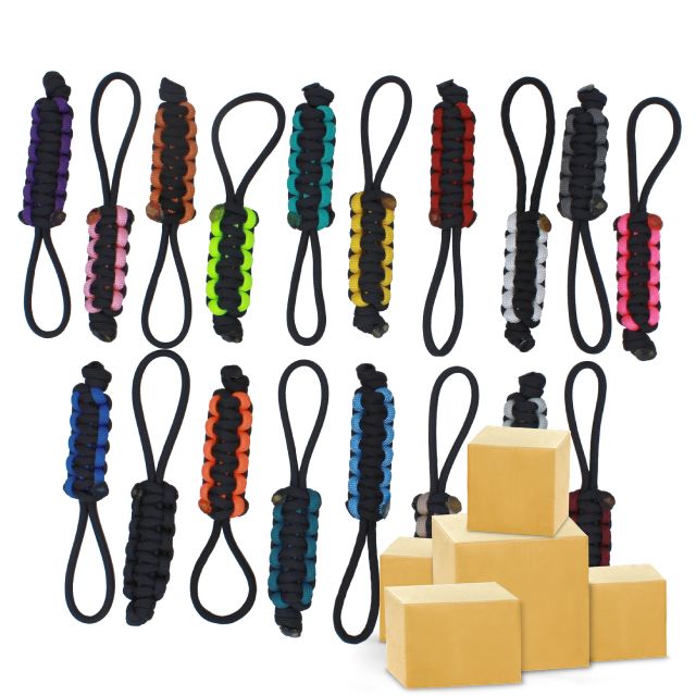 BubbasGarageTv - Large Heavy Duty Paracord Zipper Pulls (Pack of 25)