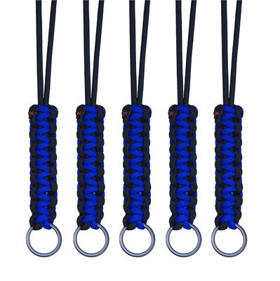 BubbasGarageTv - Paracord Lanyards - 5 Pack (Royal Blue)