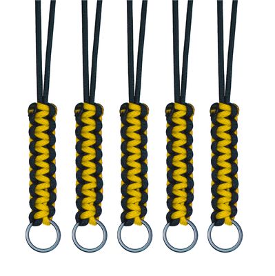 BubbasGarageTv - Paracord Lanyards - 5 Pack (Yellow)