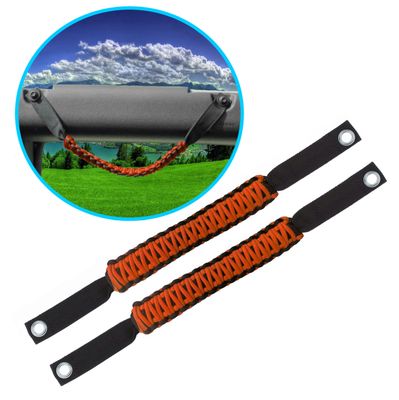 BubbasGarageTv - Paracord Grab Handles for 2024+ Jeep Wrangler JL & Jeep Gladiator JT (Customizable)