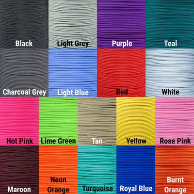 BubbasGarageTv - 25 feet Paracord 550 hank (Customizable)