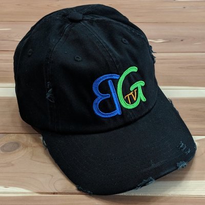 BGTV: Black Distressed Ball Cap