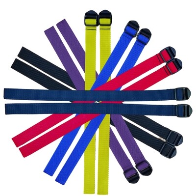 Heavy Duty Gear/Utility Cinch Straps - Pack of 4 - (Customizable)